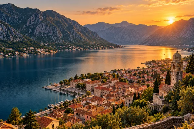 Montenegro Kotori lahe illustratsioon
